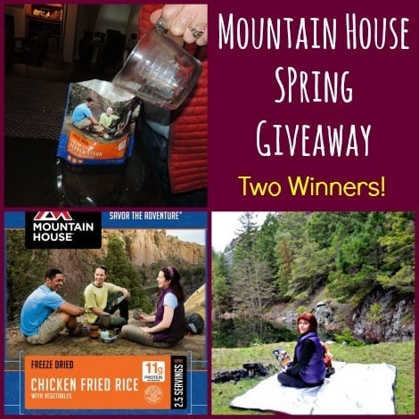 Mountain House Spring Giveaway - Backdoor Survival