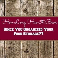 How Long Has it Been Since Your Organized Your Food Storage? [Backdoor Survival]