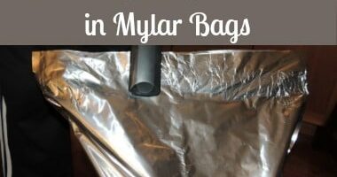 How to Seal Food in Mylar Bags
