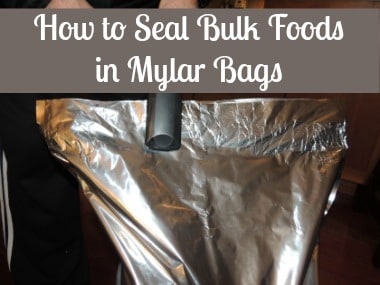How to Seal Bulk Foods in Mylar Bags BDS