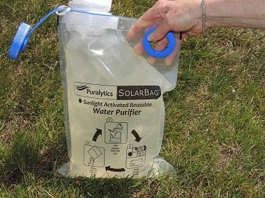 SolarBag Tea colored water