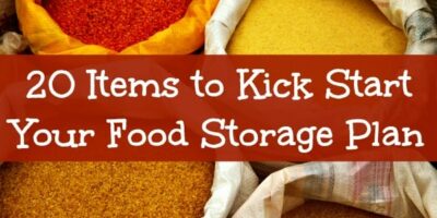 20 Items to Kick Start Your Long Term Food Storage Plan