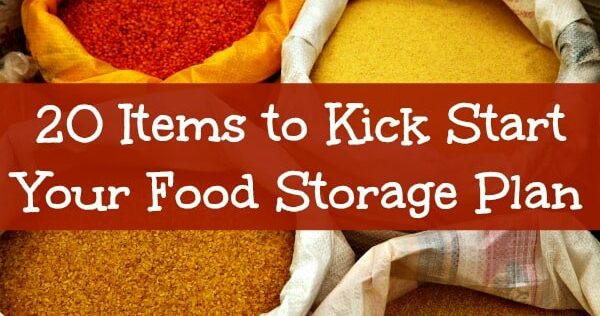 20 Items to Kick Start Your Long Term Food Storage Plan