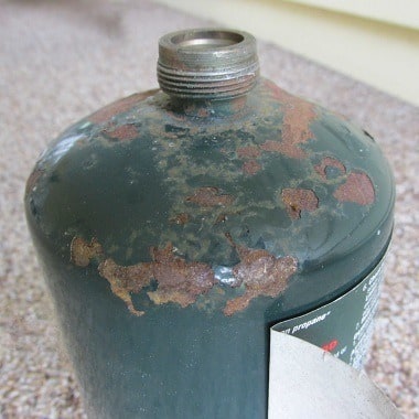 Propane Cylinder with Rust