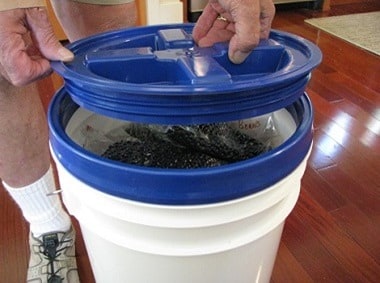 Gamma Seal Lid on Food Storage Bucket 