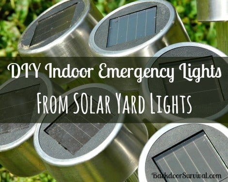 DIY Indoor Emergency Lights from Solar Yard Lights - Backdoor Survival