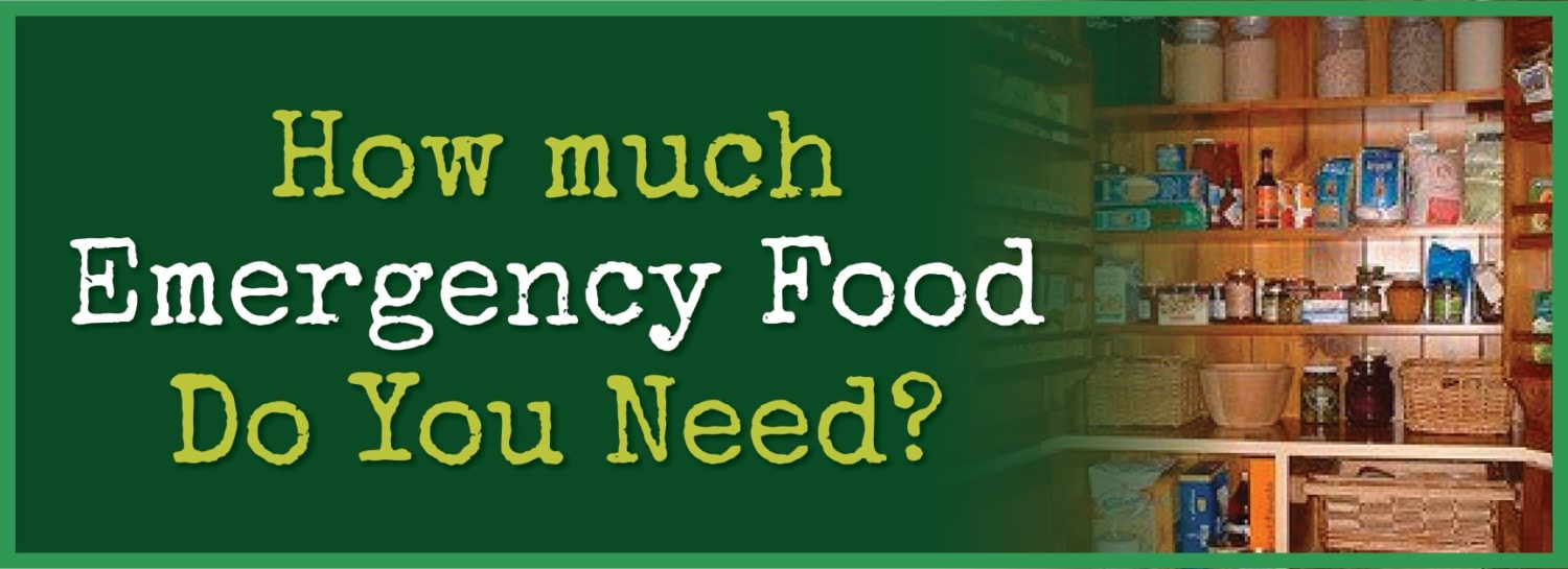 How Much Emergency Food Do You Need? Backdoor Survival