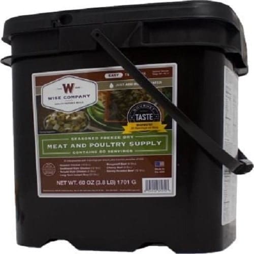 Wise Company 60 Serving Gourmet Seasoned Freeze Dried Meat