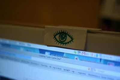 webcam eye watching