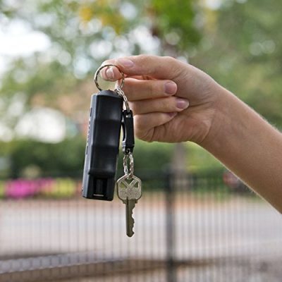 pepper spray sabre on keychain