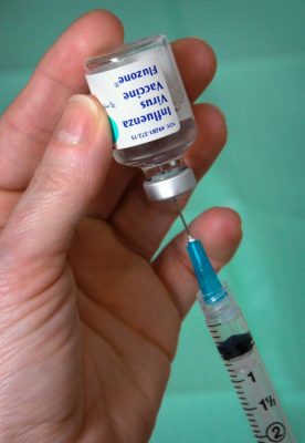 influenza needle shot