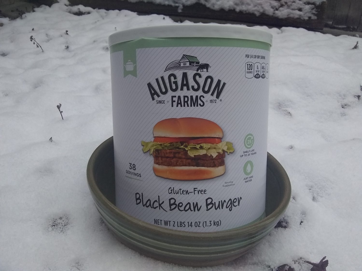 augason black bean burger