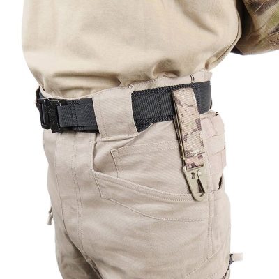 Aiduy Tactical Belt Heavy Duty Waist Belt Adjustable Military Style Nylon Belts with Metal Buckle Molle 