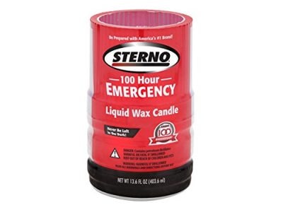 Sterno 30278 100-Hour Emergency Liquid Wax Candles