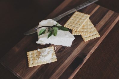 cracker with spread