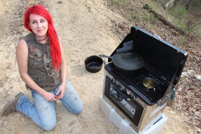 camp chef oven cooking outdoors