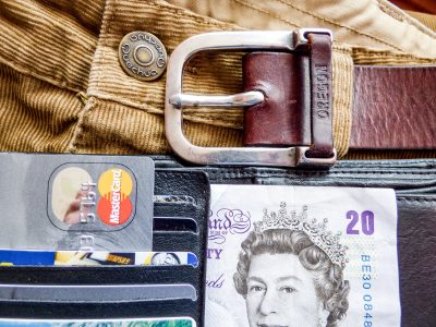 cash credit card belt