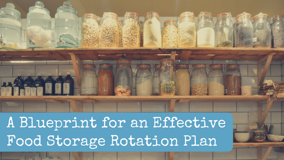 Slanted Shelf Pattern for Canned Food Rotation