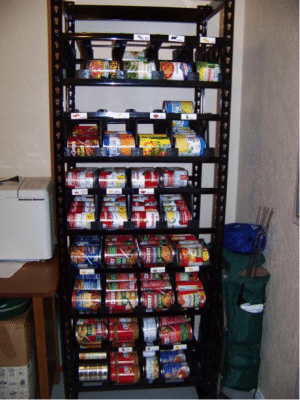 Food storage can rotation rack best sale