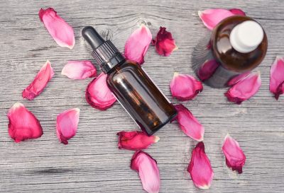 essential oils rose petals