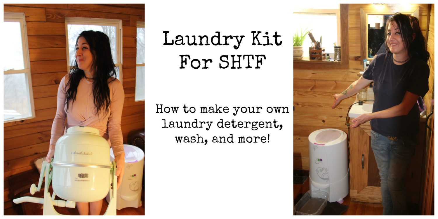 Laundry Kit For SHTF How to make your own detergent, wash, and more