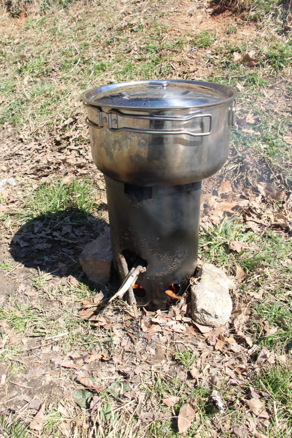 How To Make A Rocket Stove From A BBQ Charcoal Chimney Starter